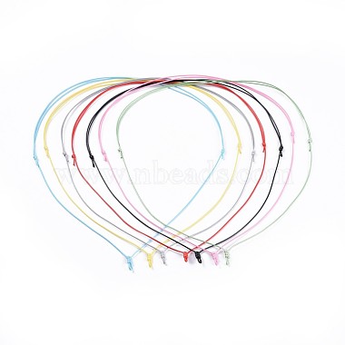 1mm Mixed Color Waxed Polyester Cord Necklace Making