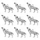 Tibetan Style Alloy Howling Wolf Pendants(X-LF1753Y)-1