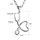 Ожерелья shegrace с подвесками из нержавеющей стали(JN073A-X)-2