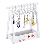1 Set Coat Hanger Removable Acrylic Earring Displays, with 8 Hangers, for Jewelry Display Supplies, WhiteSmoke, 13.5x8.3x15cm(EDIS-PH0001-92)