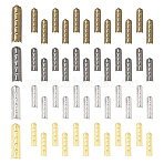 200Pcs 4 Colors Column Alloy Shoelace Buckle Connectors, Capsule Shape No Tie Shoe Lace Tie Locks Clips Ends, Mixed Color, 22.5x6.5x7mm, 50pcs/color(FIND-SP0004-68A)