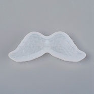 Angel Wing DIY Food Grade Silicone Molds, Fondant Molds, For DIY Cake Decoration, Chocolate, Candy, UV Resin & Epoxy Resin Jewelry Making, White, 42x105x17mm, Inner Size: about 97x32mm(X-AJEW-WH0022-31)