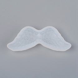 Angel Wing DIY Food Grade Silicone Molds, Fondant Molds, For DIY Cake Decoration, Chocolate, Candy, UV Resin & Epoxy Resin Jewelry Making, White, 42x105x17mm, Inner Size: about 97x32mm(X-AJEW-WH0022-31)