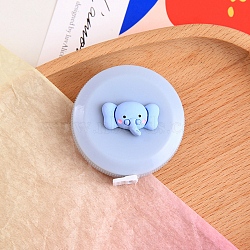 Plastic Tape Measure, Soft Retractable Sewing Tape Measure, for Body, Sewing, Light Sky Blue, 53mm(PW-WG96C6D-05)