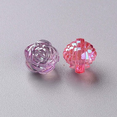 Perles en acrylique transparente(X-TACR-S154-33C)-4