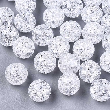 Transparent Crackle Acrylic Round Beads Strands(X-CCG-R002-12mm-01)-3