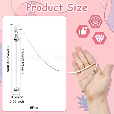 5Pcs Alloy Bookmarks(AJEW-CJ0001-46)-2