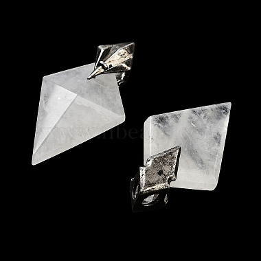 Natural Quartz Crystal Pendants(G-K338-10AS-06)-2