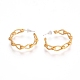 Semicircular Brass Stud Earrings(EJEW-E196-12MG)-2