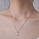 201 Stainless Steel Swallow Pendant Necklace(NJEW-OY001-17)-2