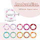 20Pcs 10 Styles Alloy Enamel Spring Gate Rings(FIND-HS0002-18)-2