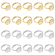 Hobbiesay 20pcs 2 couleurs paramètres d'anneau de tamis en laiton réglables(KK-HY0003-21)-1
