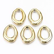 CCB Plastic Linkings Rings, Ring, Golden, 32x25x7mm, Inner Diameter: 20x13mm(CCB-N005-007G)