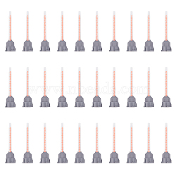 Plastic Epoxy Mixing Nozzle Tips, Mixer Tip for AB Glue, Orange, 7.3x1.8cm, Hole: 0.18cm & 0.2cm & 0.45cm(TOOL-WH0131-08A)