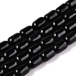 Natural Black Tourmaline Beads Strands, Column, 9~9.5x6mm, Hole: 0.9~1mm, about 42~43pcs/strand, 15.24~15.8''(38.7~39.5cm)(G-G980-48)