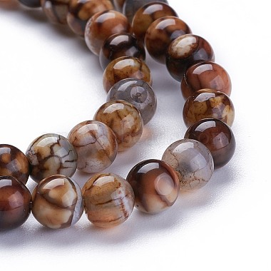 Dyed Natural Crackle Agate Bead Strands(X-G-K414-6mm-01)-3