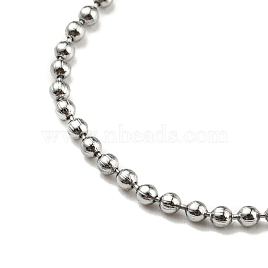 Brass Ball Chain Necklaces Making(MAK-L025-01P)-2