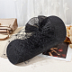 2Pcs 2 Colors Polyester Imitation Straw Oval Hat Base for Millinery(AJEW-FG0002-82)-4