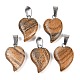 Natural Picture Jasper Heart Pendants(G-H073-03P-05)-1