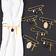 12Pcs 4 Style Cross & Virgin Mary Alloy & Resin Cube & Acrylic Pearl Charms Safety Pin Brooch(JEWB-PH01259)-4