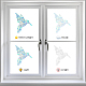 16 Sheets Waterproof PVC Colored Laser Stained Window Film Static Stickers(DIY-WH0314-084)-4