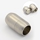 Матовые 304 магнитные застежки из нержавеющей стали с клеевыми концами(STAS-N002-21-6mm)-2