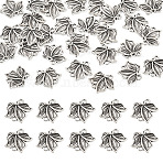 Tibetan Styles Alloy Connector Charms, Antique Silver, Butterfly, 14x14x2mm, Hole: 1.6mm, 30pcs(FIND-TADJ0001-10B)