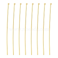Brass Ball Head Pins, Nickel Free, Golden Color, Size: about 0.6mm thick, 50mm long, head: 1.5mm, about 165~170pcs/20g(X-RP0.6X50MM-NFG)