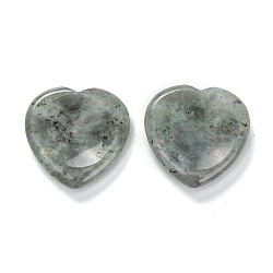 Natural Labradorite Massage, Heart, for Face to Lift, Decrease Puffiness and Tighten, 39~40x39.5~40x7~8mm(G-K311-44G)