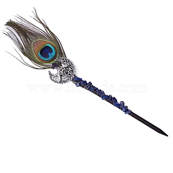 Feather Lapis Lazuli Magic Wand, Party Decorations, 300mm(PW-WG27908-02)