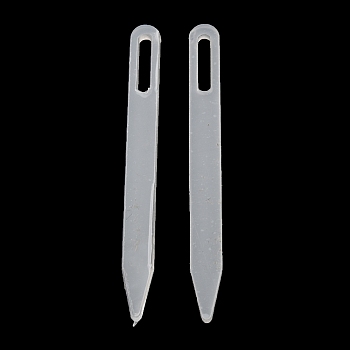 Acrylic Cake Toppers, Cake Insert Cards, for Cake Decoration, WhiteSmoke, 59.5x5.5x2mm, Hole: 12x2mm