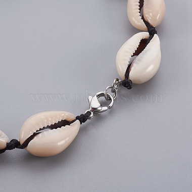 Cheville perles de coquille cauris(AJEW-AN00233)-4