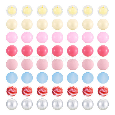 80Pcs 8 Styles Mixed Styles Acrylic Beads(OACR-TA0005-11)-2