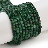 Natural African Jade Beads Strands, Grade AA, Faceted Table Cut Cube, 2x2x2mm, Hole: 0.5mm, about 199pcs/strand, 15.71''(39.9cm)(G-B088-E20-02)