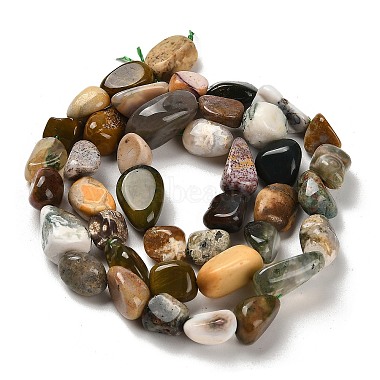 Natural Ocean Jasper Beads Strands(G-P497-01E-90B)-3