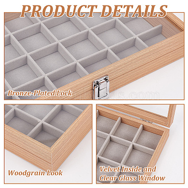 24-Slot Rectangle Wood Pendant Necklace Jewelry Storage Presentation Boxes(CON-WH0095-33A)-4