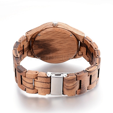 Zebrano Wood Wristwatches(WACH-H036-36)-4