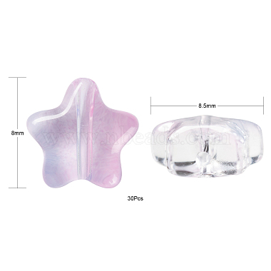Perles en verre transparentes(GLAA-FS0001-02)-3