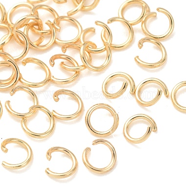Messing Open Ringe springen(KK-G604-08G-09)-1