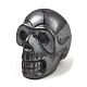 Synthetic Non-Magnetic Hematite Skull Display Decorations(DJEW-E013-01)-1