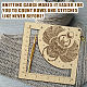 Wooden Square Frame Crochet Ruler(DIY-WH0537-006)-4