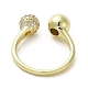 Rack Plating Brass with Clear Cubic Zirconia Cuff Rings(RJEW-G308-01A-G)-3