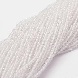 Natural Quartz Crystal Beads Strands, Round, Clear, 2mm, Hole: 0.5mm, 190pcs/strand, 15.7 inch(G-N0218-01-2mm)