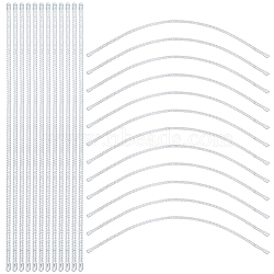 Steel Spiral Boning Corset Strips, Lingerie Bra Wedding Dress Sewing Accessories, Stainless Steel Color, 300x5.5x1~2mm(DIY-WH0304-591B)
