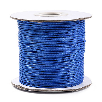 Korean Waxed Polyester Cord, Royal Blue, 1mm, about 85yards/roll