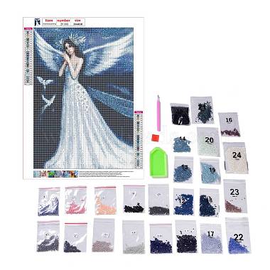 Bricolage 5d ange et fée motif toile kits de peinture au diamant(DIY-C021-10)-3