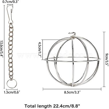 Stainless Steel Sphere(AJEW-GA0001-33P)-2