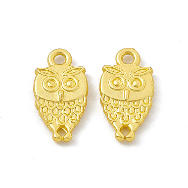 Matte Gold Color Owl Alloy Links