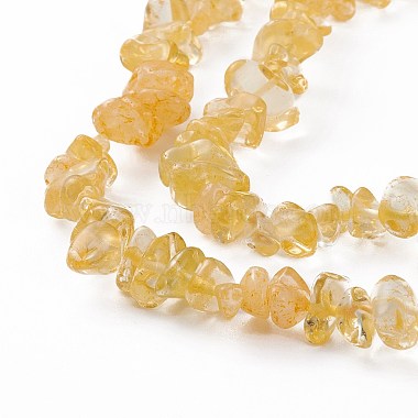 Natural Citrine Beads Strands(G-L555-06)-2