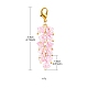 Trumpet Flower Glass Pendant Decorations(HJEW-YW0001-02B)-3